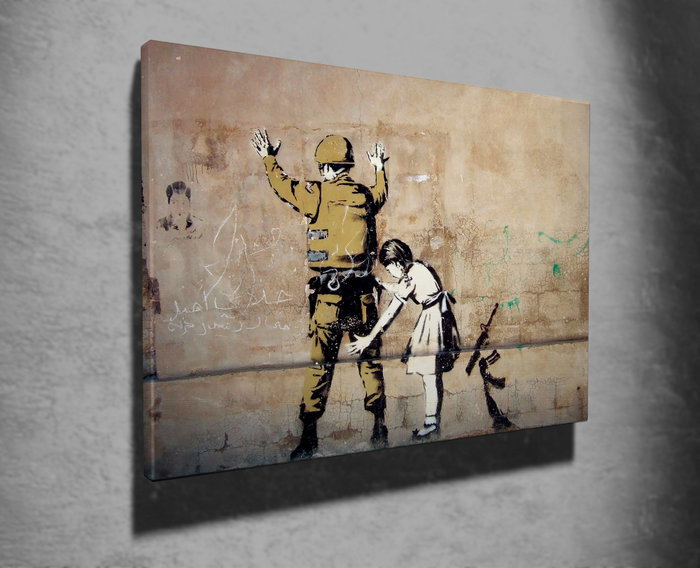 Wallity Lienzo Decorativo Banksy WY14 (50 x 70 cm) Wallity Lienzo Decorativo Banksy WY14 (50 x 70 cm)